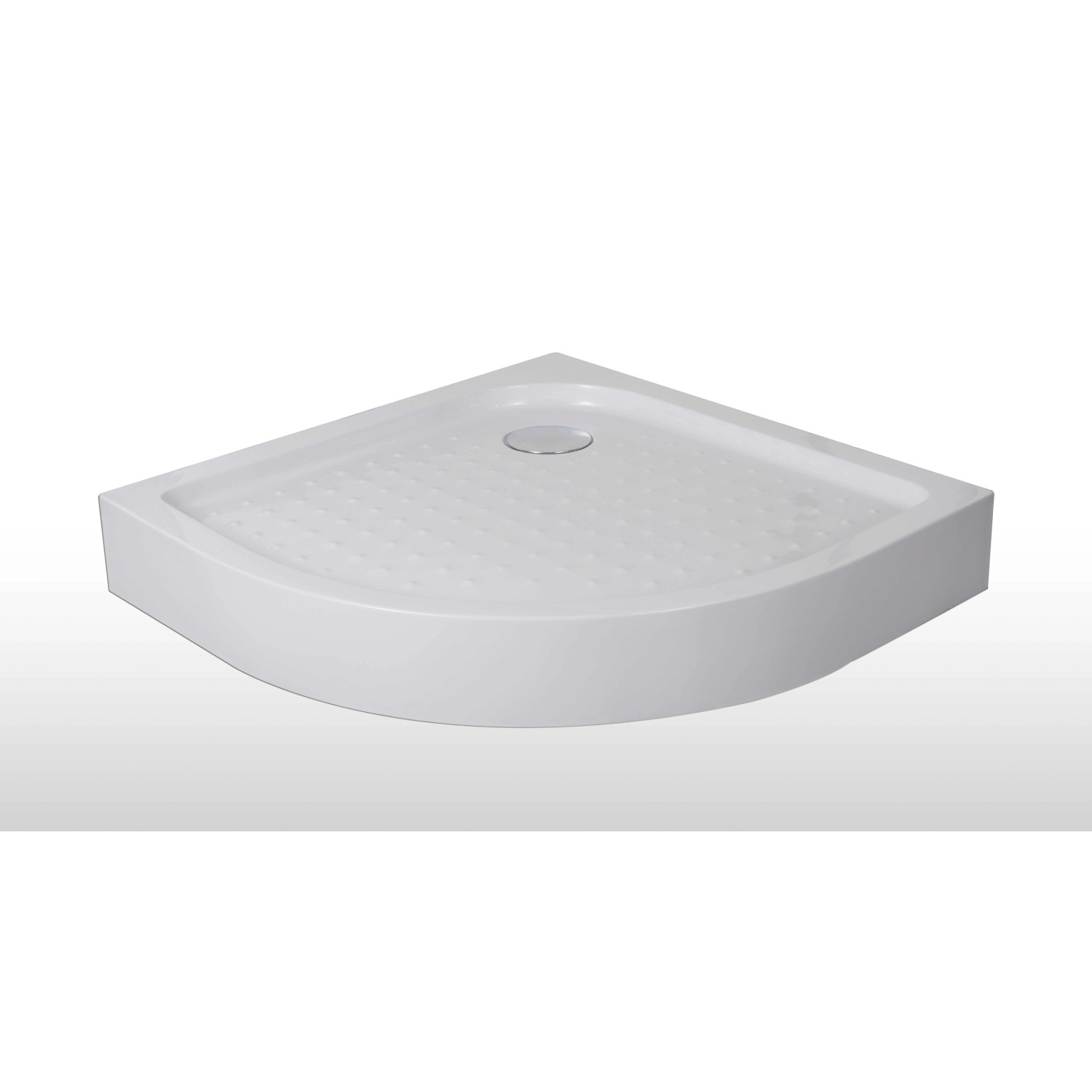 Sanotechnik Sprchová vanička s krytem T80W, čtvrtkruh, 80 x 80 x 12,5 cm