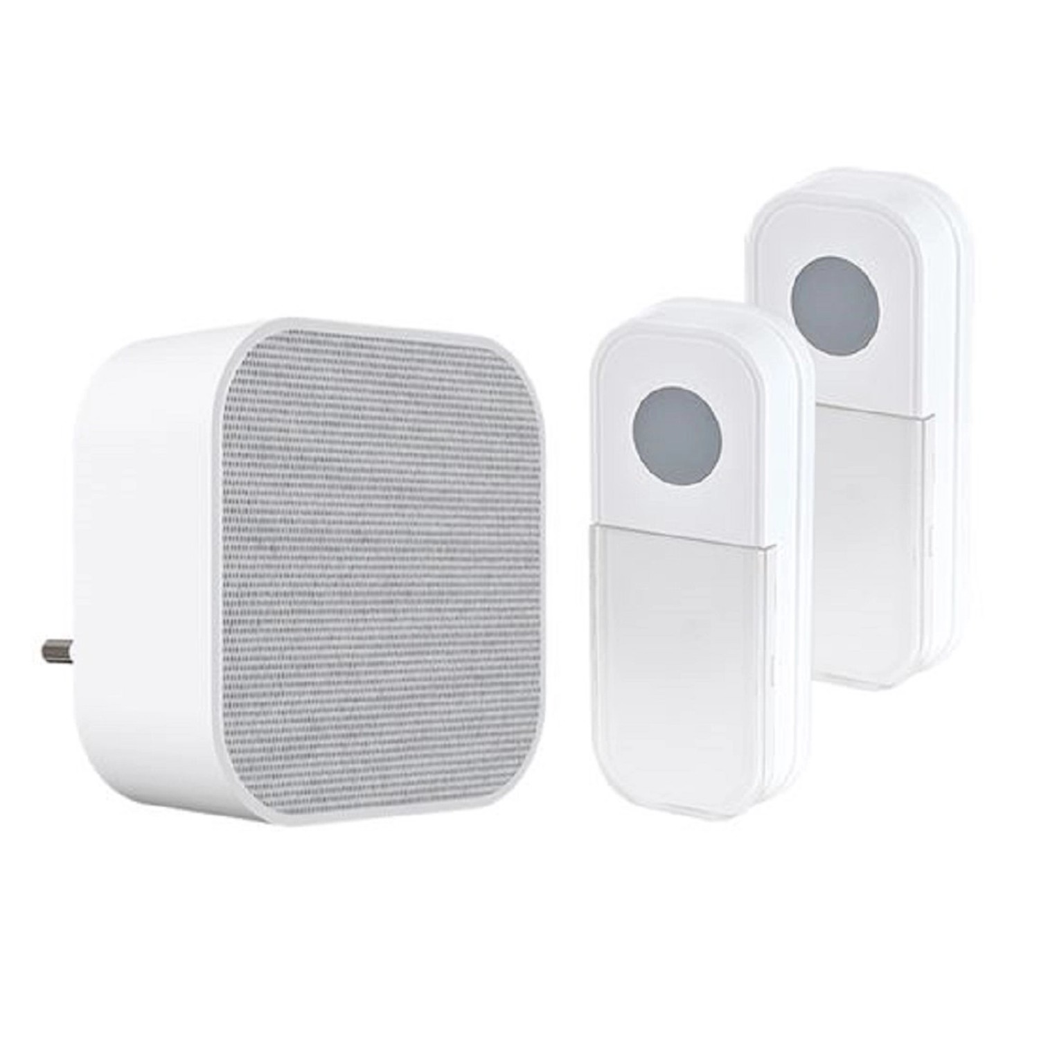 Solight Bezdrátový domovní zvonek 1L74DT do zásuvky, learn.code, 180m, bílá