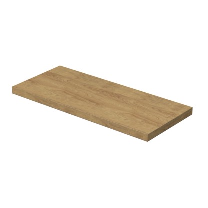 INTEDOOR Umyvadlová deska BEE bez výřezu, š. 120 cm, dub Hickory