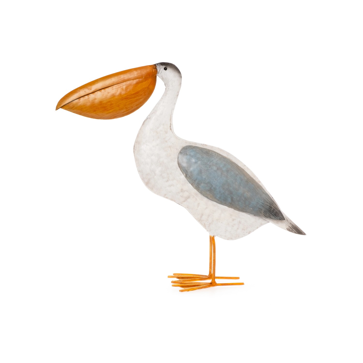 DRAGIMEX Zahradní dekorace pelikán kovový 33,5 cm