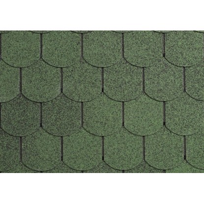 Onduline Asfaltový šindel Bardoline CLASSIC bobrovka, zelená, 2 m2