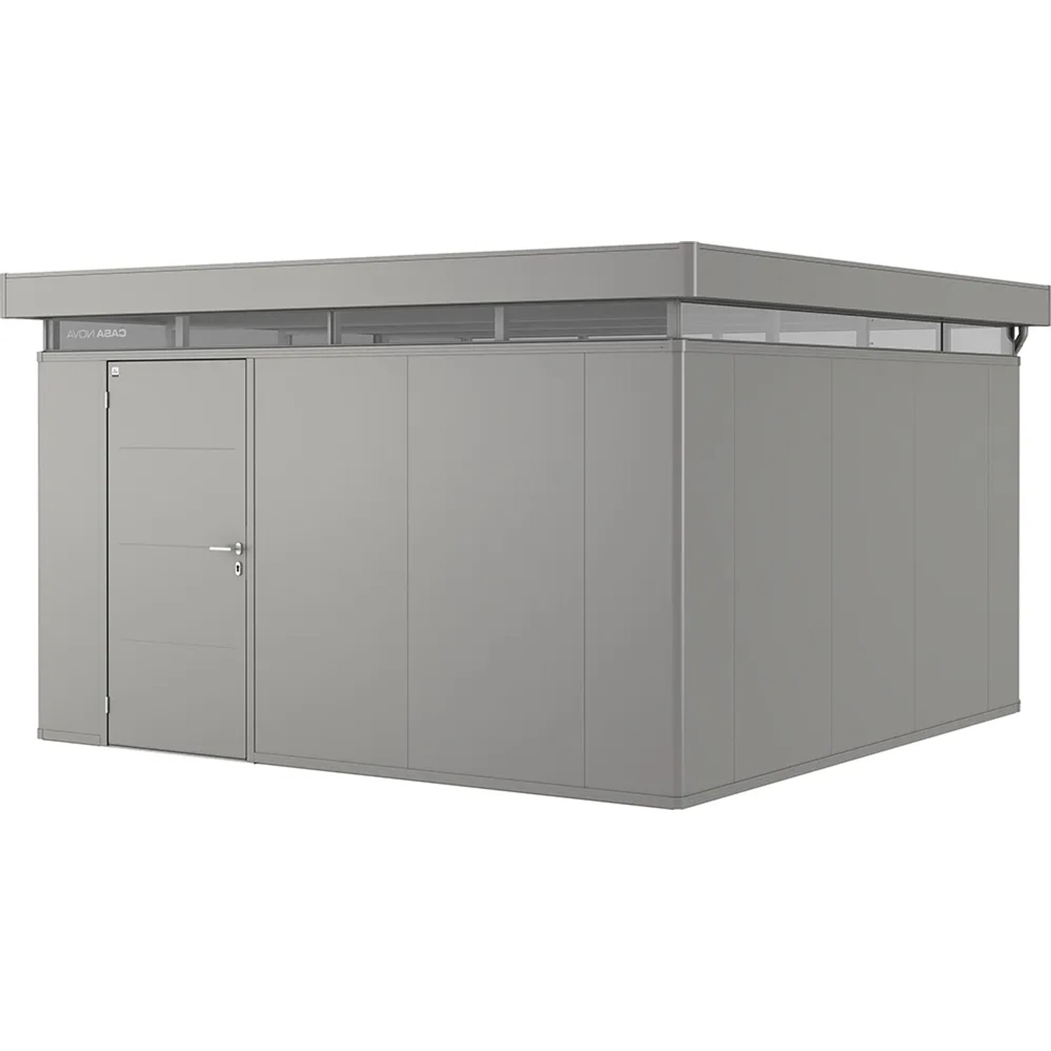 Biohort Plechový zahradní domek CasaNova 4 x 4 křemenově šedá, 430 x 430 cm, L