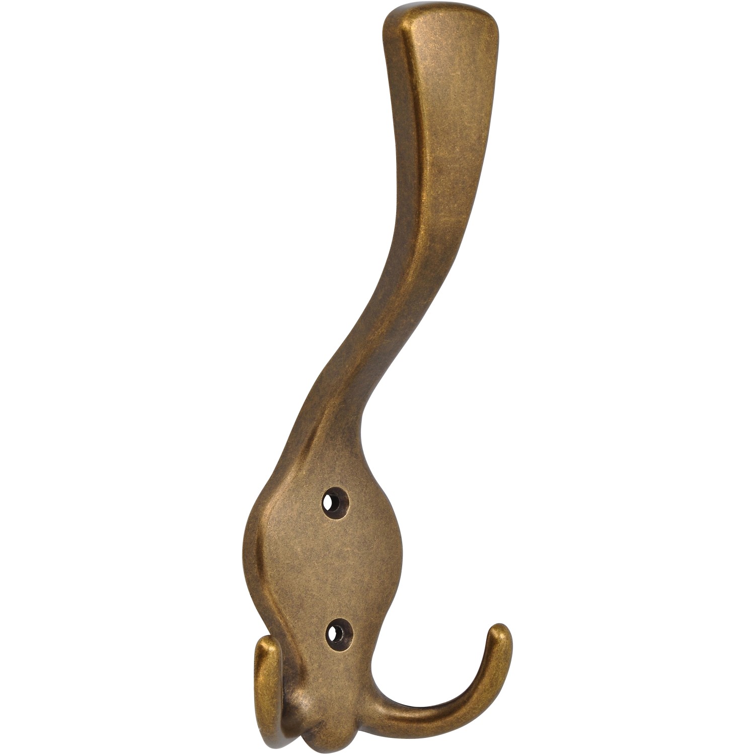 Siro Háček na klobouky 703 kovový mosazný starožitný vzdálenost otvorů 32 mm