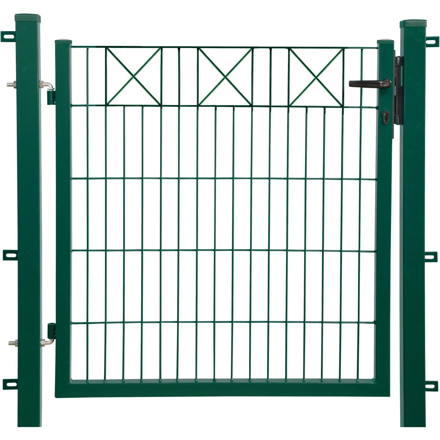 Floraworld Brána s dekorativním prvkem X zelená 100 x 100 cm