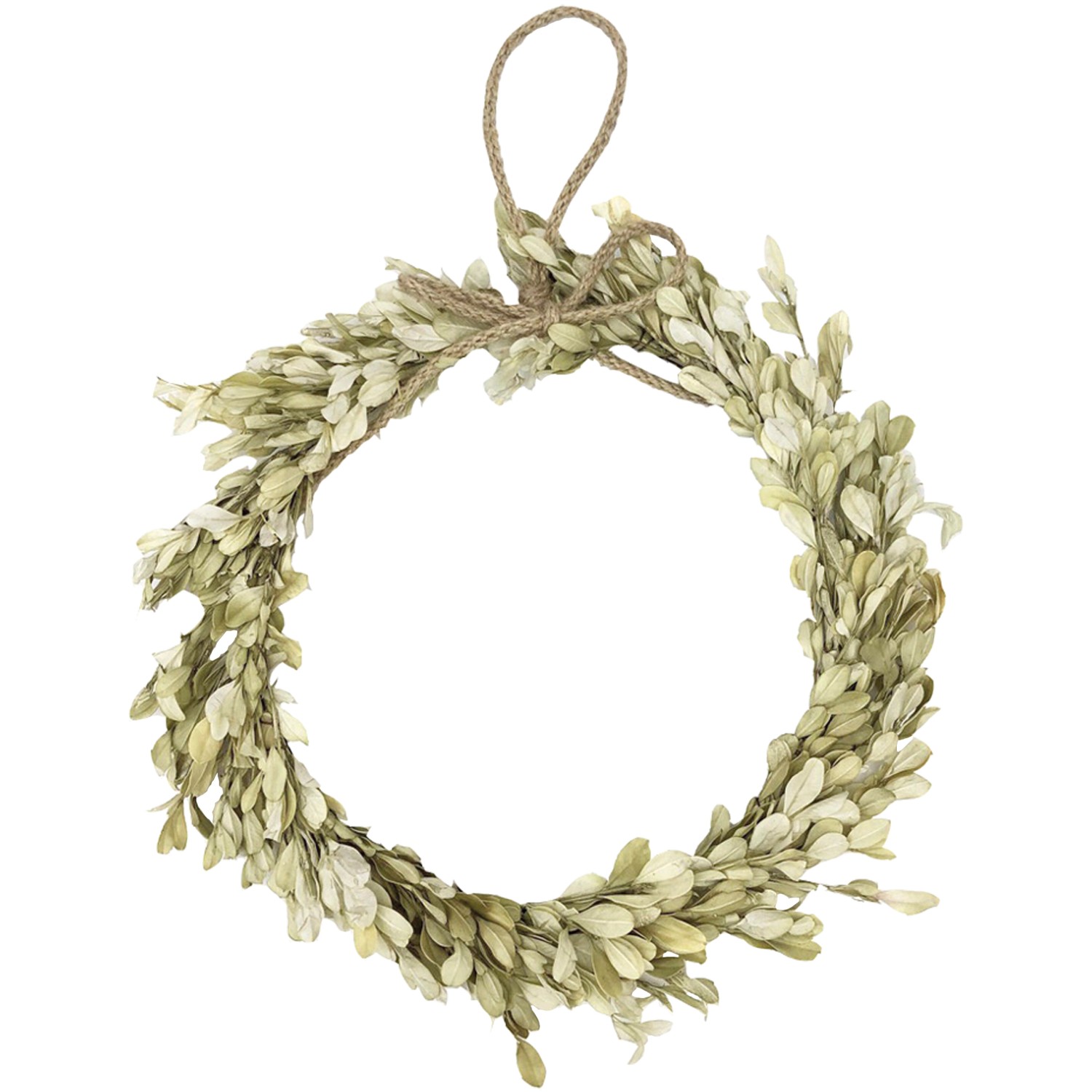 Věnec ze sušených květin se zimostrázem kamenný zelený