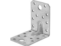 Spojovací úhelník s výztužným žebrem, pozinkovaný, 70 mm x 70 mm x 55 mm