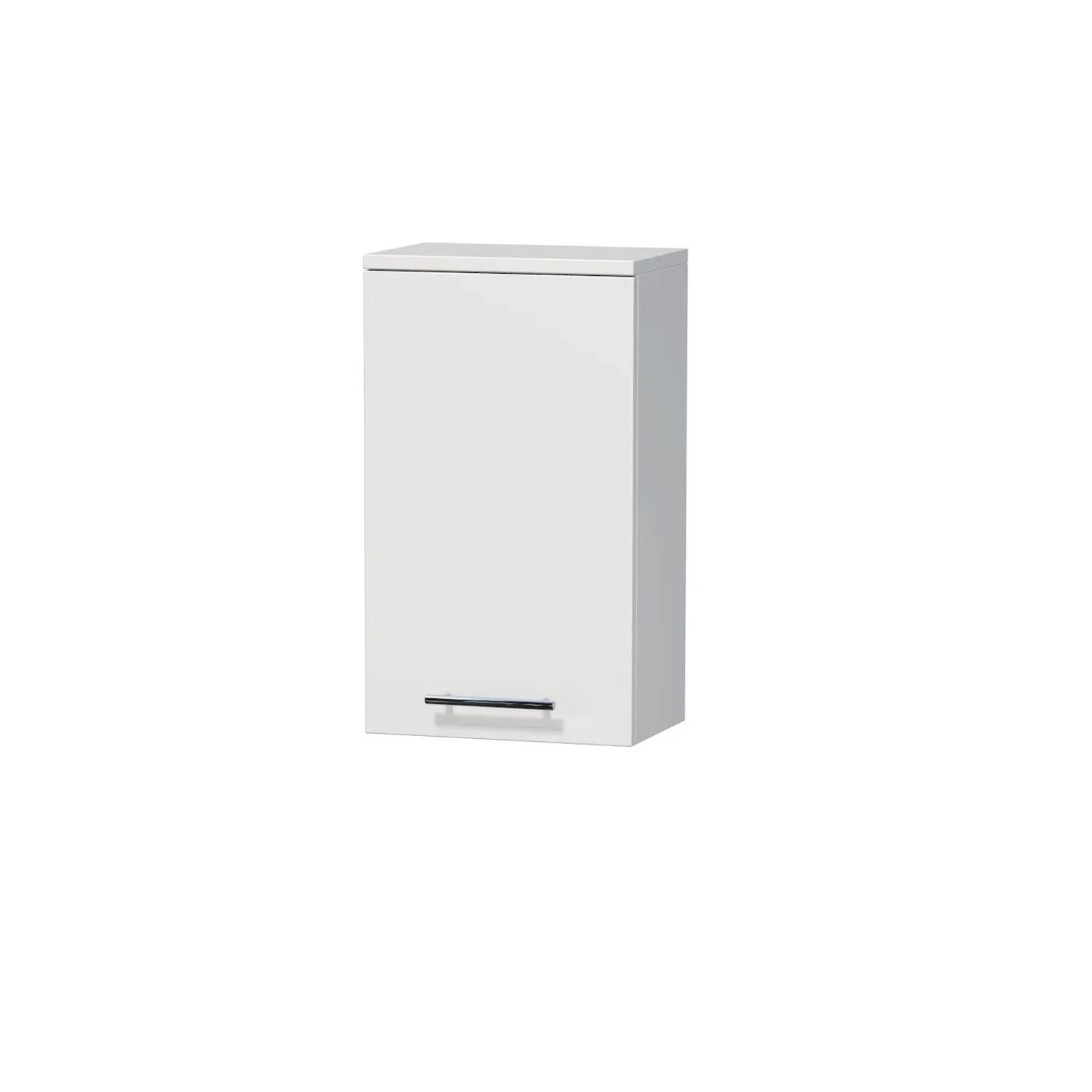 INTEDOOR Horní závěsná skříň BEE pravá, úchyt chrom, š. 35 cm, bílá lesk