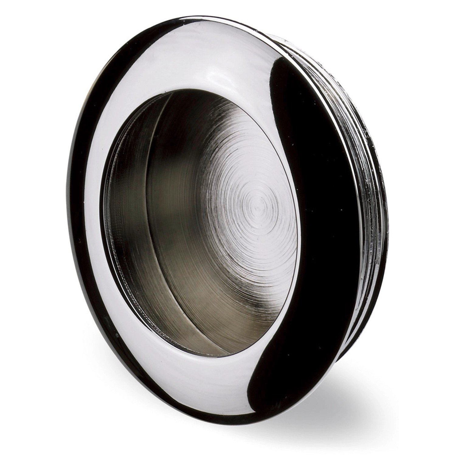 Zápustný úchyt pro posuvné dveře chromovaná ocel průměr 35 mm