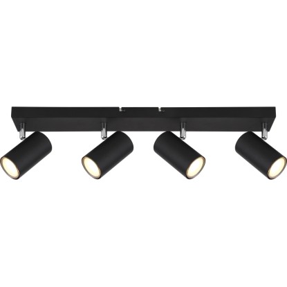 GLOBO 4bodové svítidlo ROBBY černá/chrom GU10 35W 560 x 60 x 120 mm