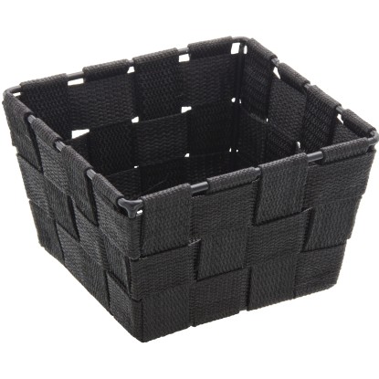 Wenko Úložný košík Adria Mini Square, černý, 14 x 9 x 14 cm
