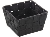 Wenko Úložný košík Adria Mini Square, černý, 14 x 9 x 14 cm