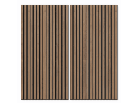 Denpanels Akustický panel WOOD dub, MDF, černá plsť, 120 x 60 x 2 cm