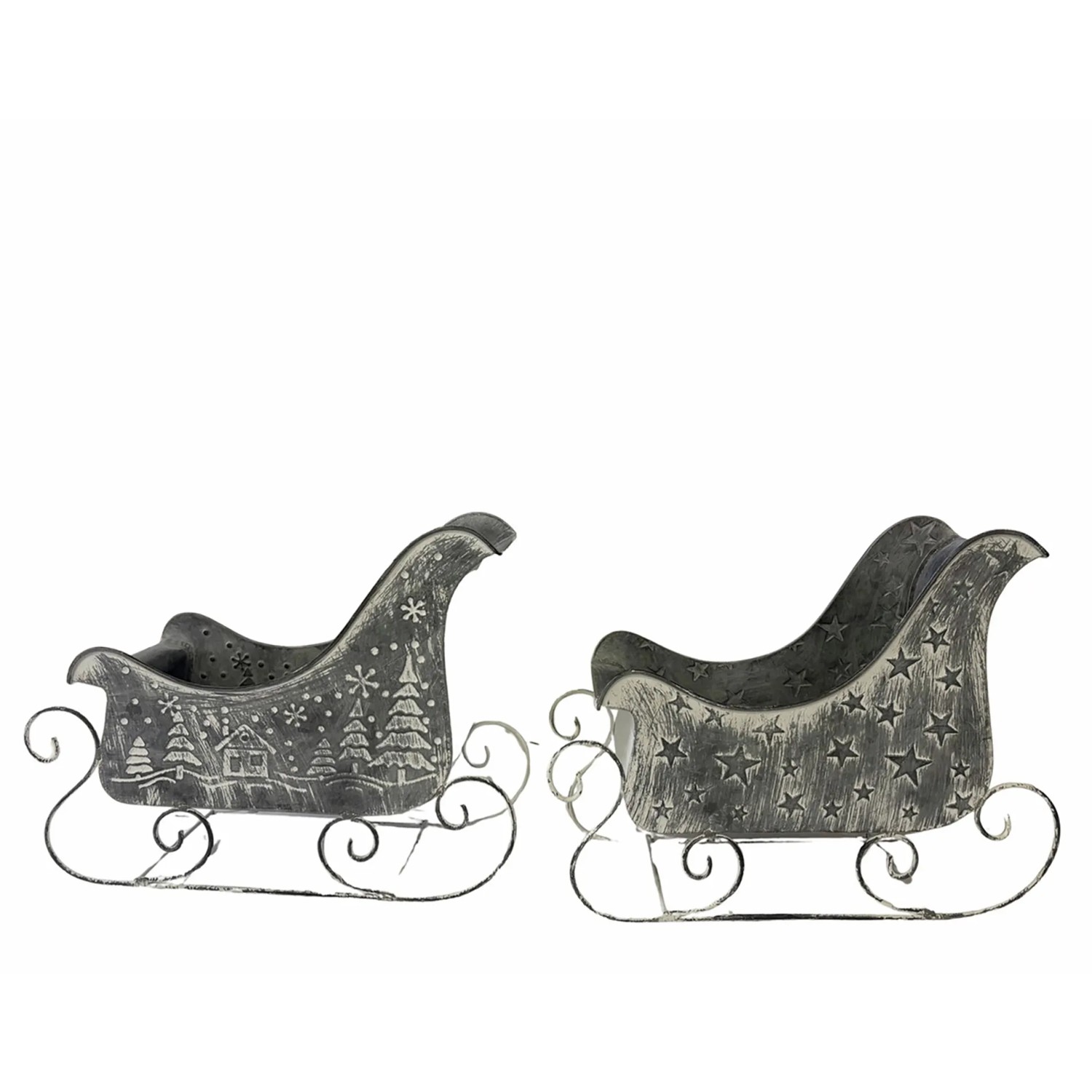 Boltze Sáně Salome, šedá, různé druhy, 36 x 13,5 x 28 cm