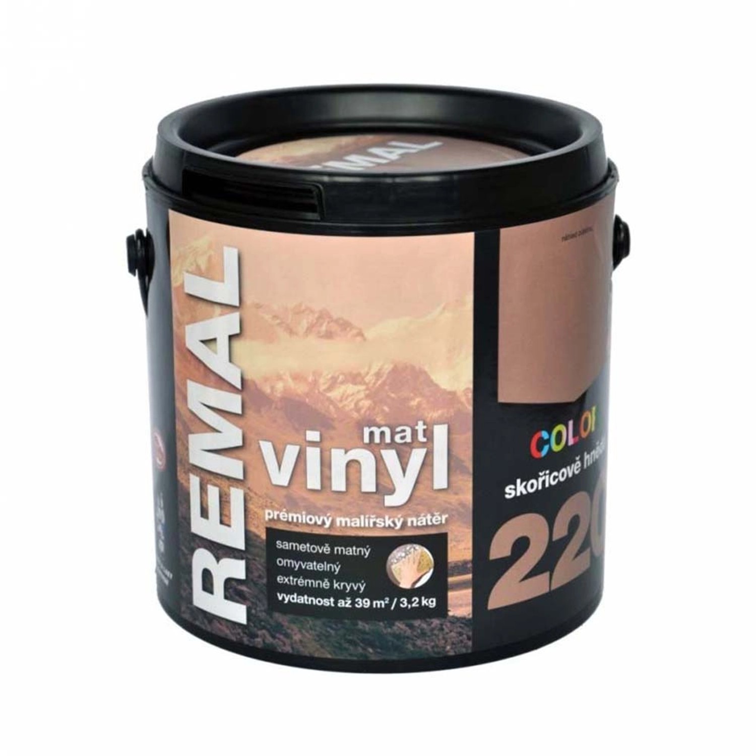 Remal Vinyl Color mat skořicově hnědá 3,2kg