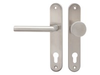 COBRA Štítové dveřní kování Vision PZ 90 LI, KL/KO, nerez