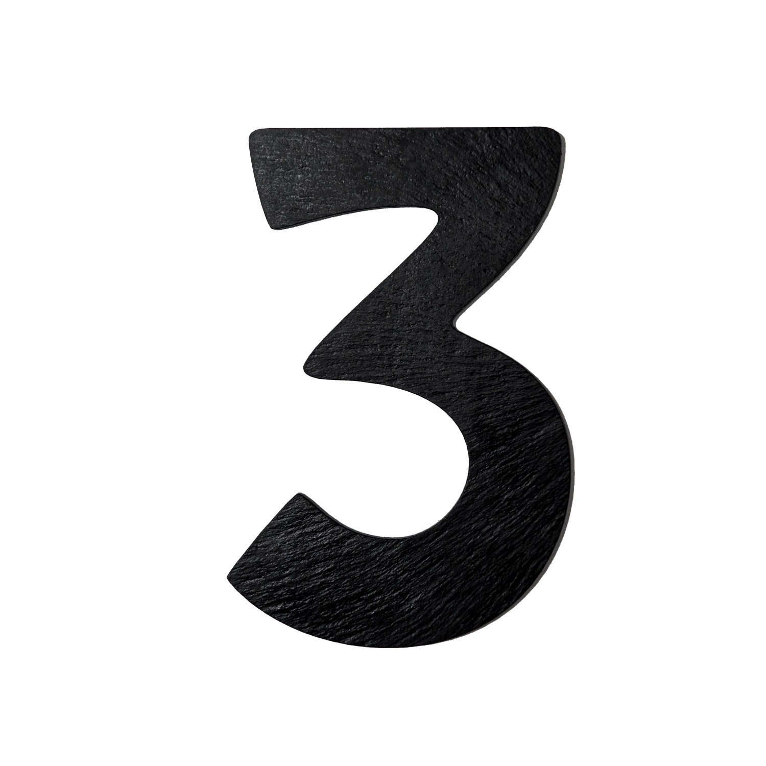 Číslice břidlicová 3, 12 cm x 8,5 cm