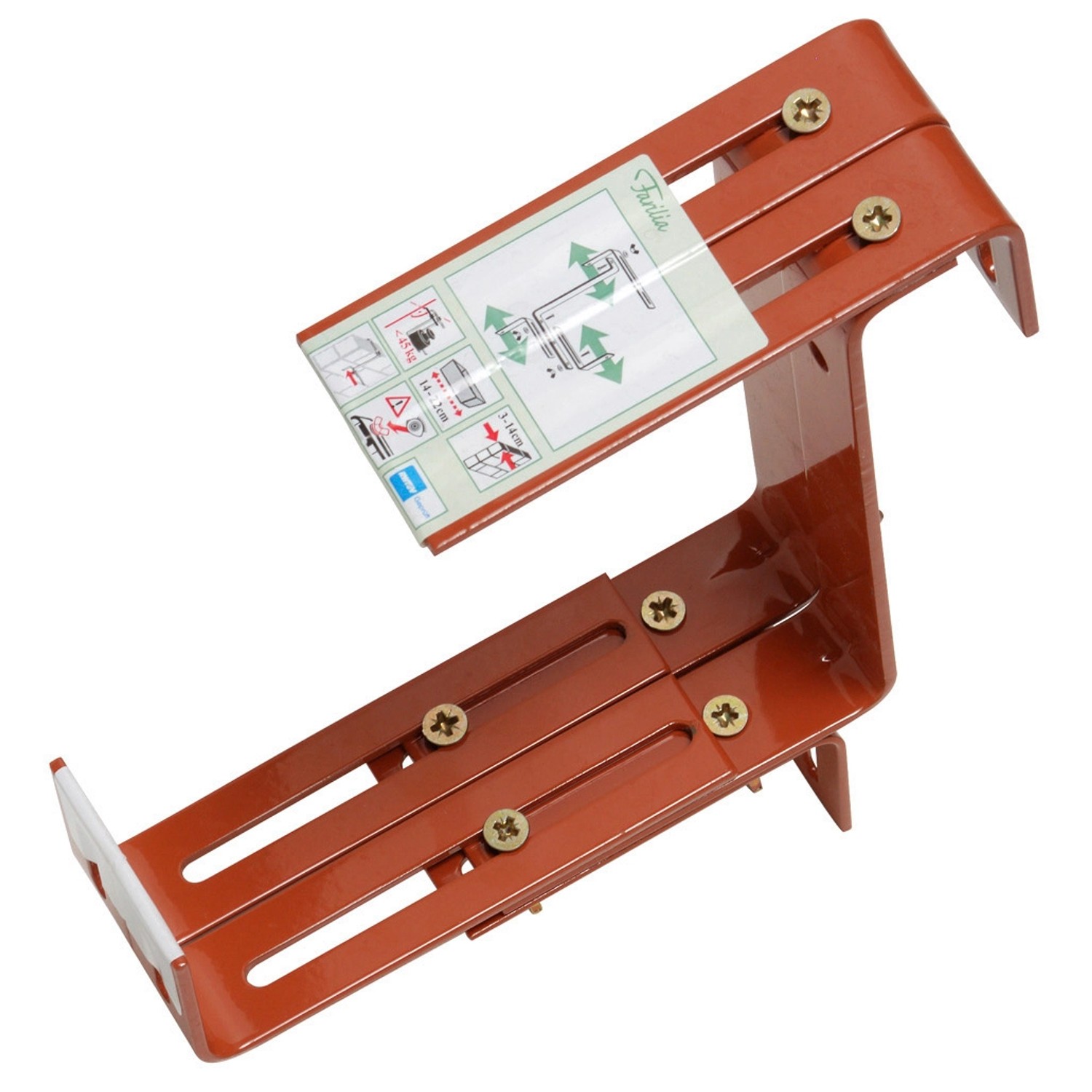 OBI Držák balkónového truhlíku extra silný nastavitelný ve 3 směrech terakota