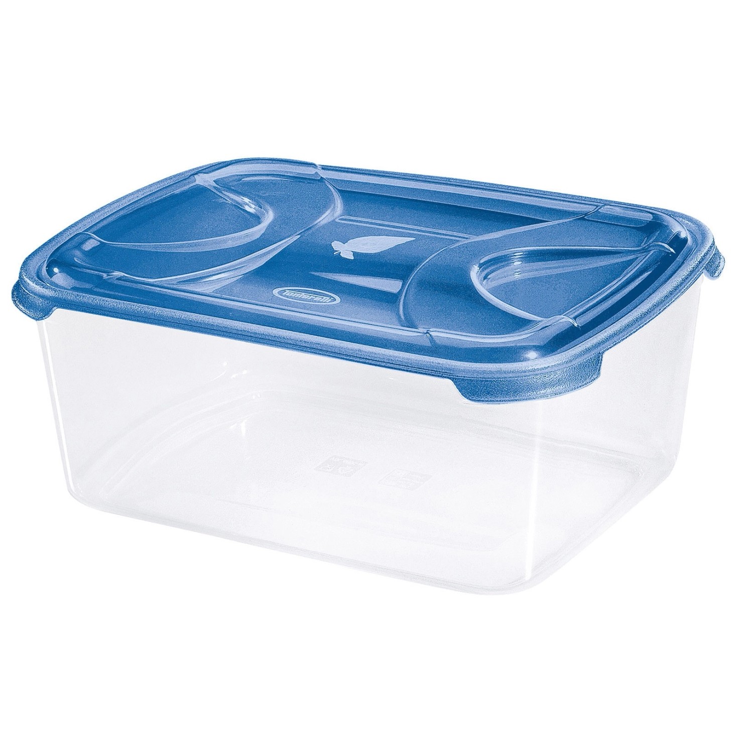 Tontarelli Dóza na potraviny NUVOLA Rectangular oceánová modrá 5 l