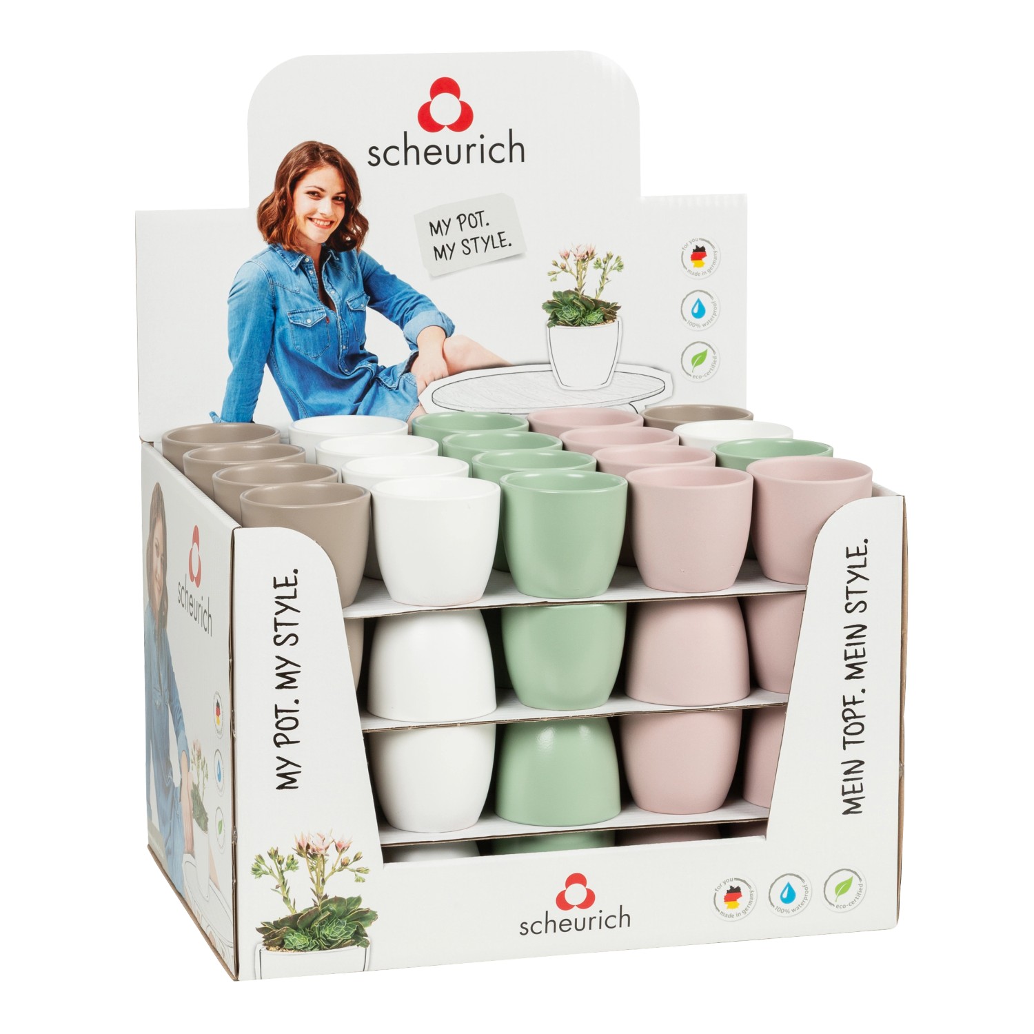 Scheurich Obal na květináč 920, různé barvy, pr. 7 x 6,4 cm