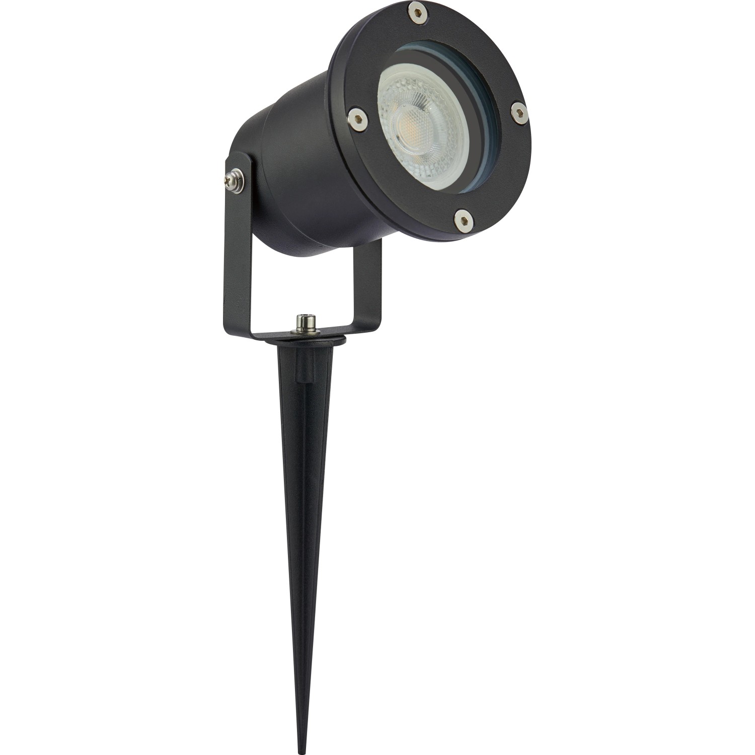 Venkovní LED reflektor Ferrea se zápichem 4,5W 2700K IP44, černá, 9 x 32 cm