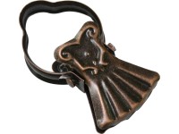 Gardinia Háček na kroužek se sponou staroměď, 12 ks