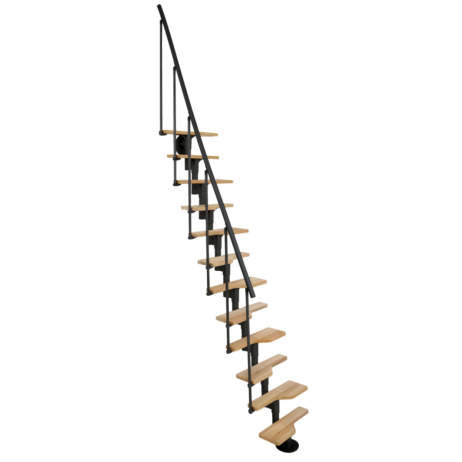Minka STAIRS modulové schodiště Vienna buk/černá, 293,8 cm