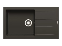 Pyramis Granitový dřez s odkapávačem Athlos 1B 1D Plus, black, 86 x 50 cm Pyramis Granitový dřez s odkapávačem Athlos 1B 1D Plus, black, 86 x 50 cm