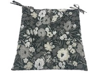 VOG Podsedák MIA šedé květy 40 x 40 x 4 cm