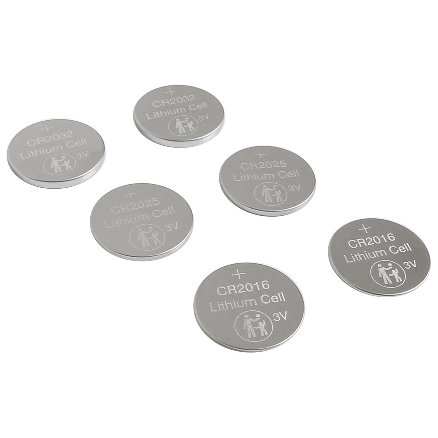 Knoflíková baterie Lithium-CR 3 V, 6 ks