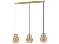 Závěsné svítidlo Stype, E27 3 x 40W, zlatavá barva