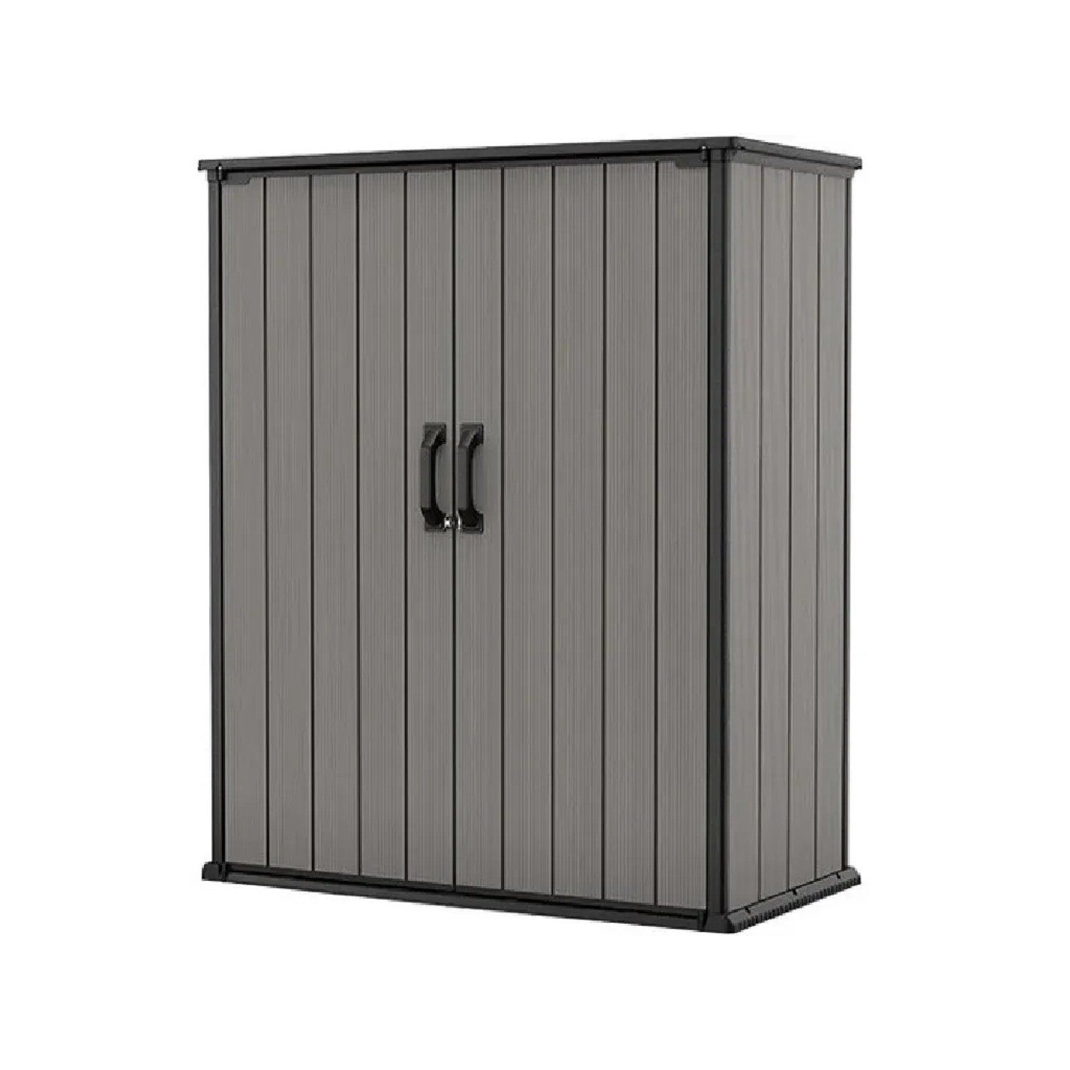 KETER Zahradní skříň Premier Tall, šedá, 140 x 76,9 x 170 cm