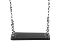 SwingKing Houpačka s gumovým sedátkem a ocelovým řetězem, 45 x 18 cm SwingKing Houpačka s gumovým sedátkem a ocelovým řetězem, 45 x 18 cm
