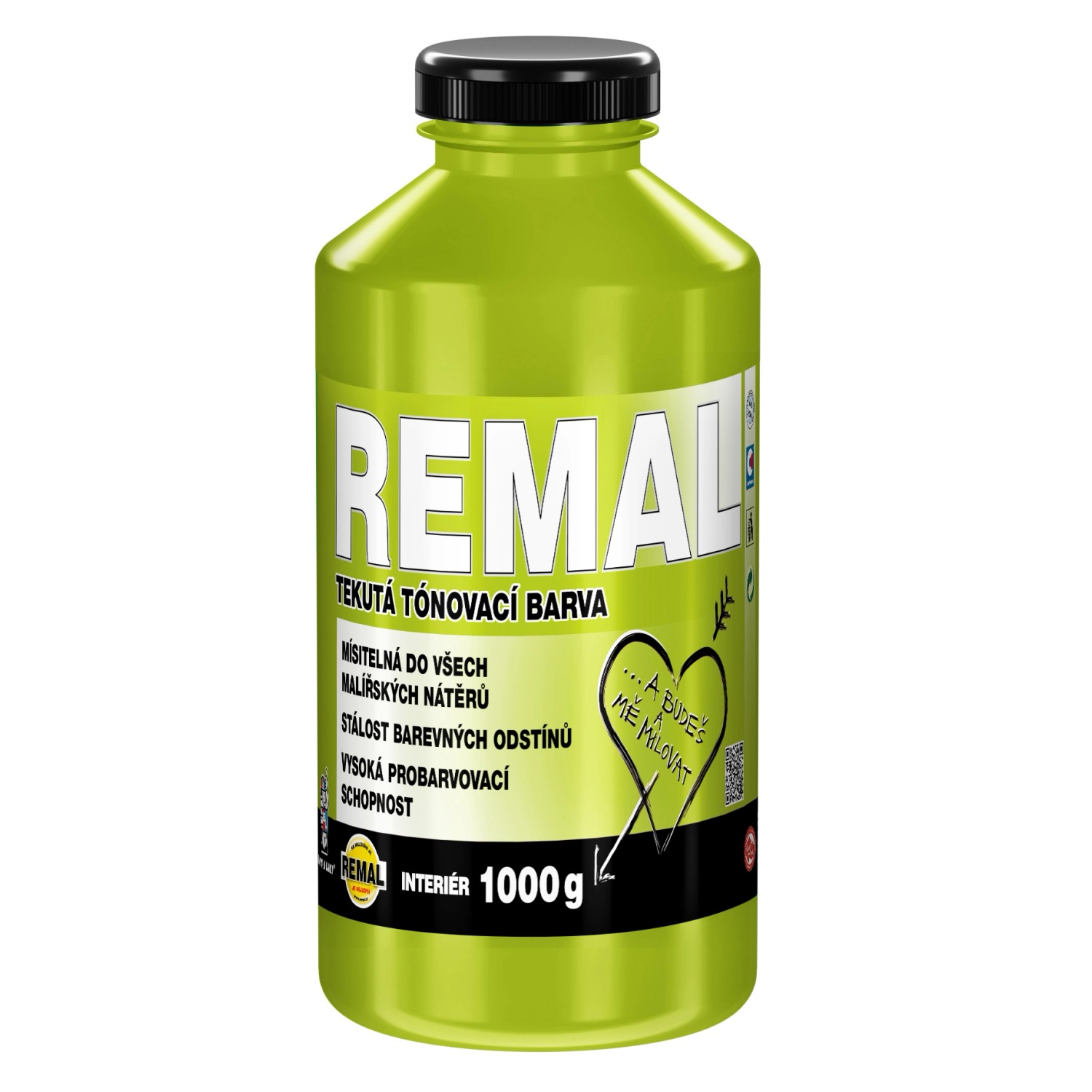 Remal Tónovací 0500 žlutozelená 1kg