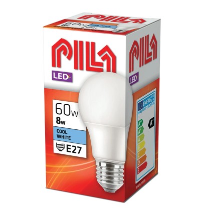 Philips LED žárovka Pila E27, 8 W, 806 lm, 4000 K