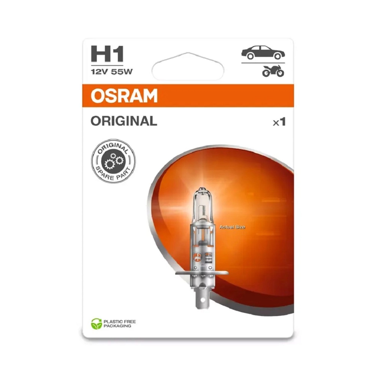 OSRAM Autožárovka Original Line H1, 55W, 12V, 1 ks (BLI ECO)