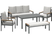 Sestava zahradního nábytku Moonbeam, 5dílná