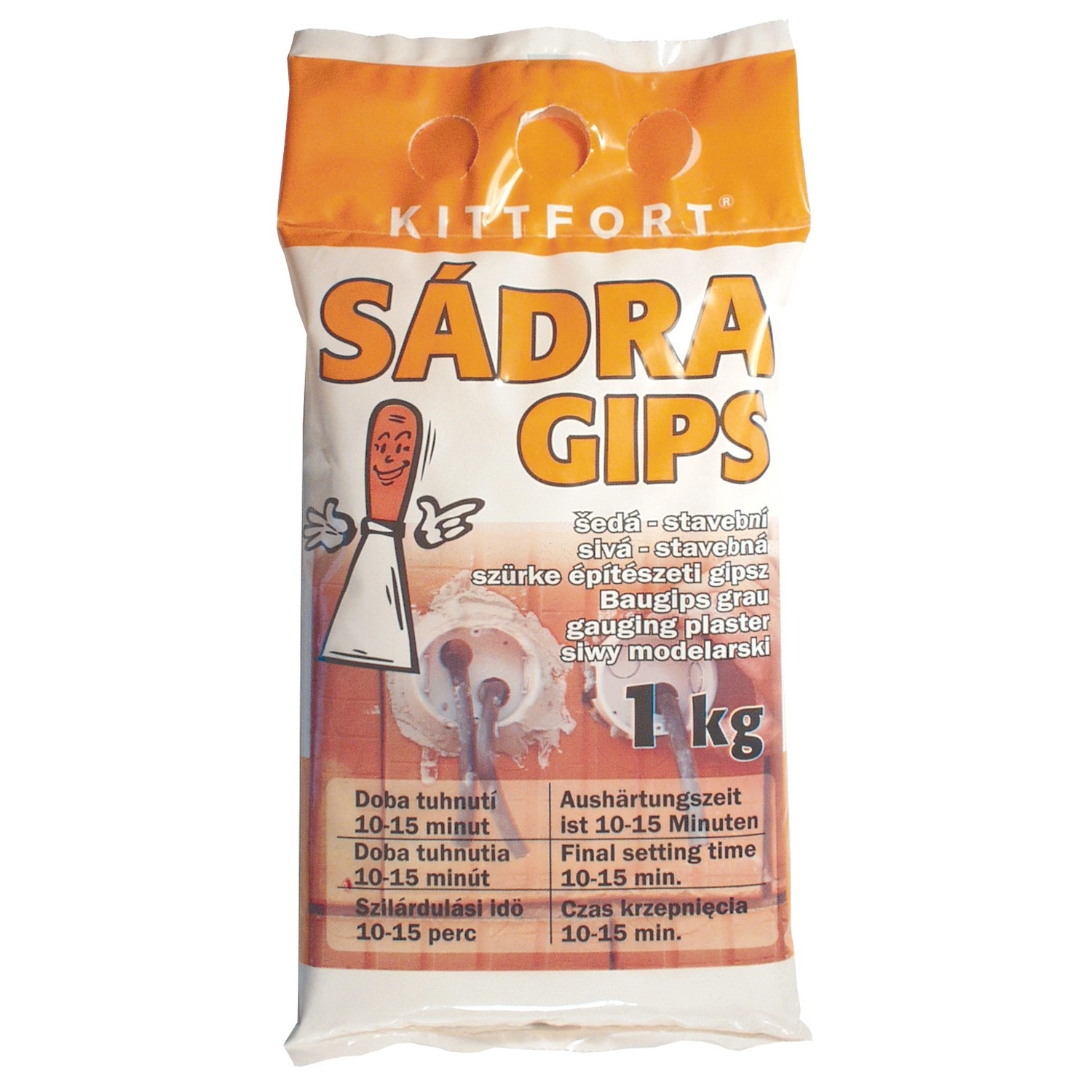 Kittfort Sádra šedá stavební 1 kg