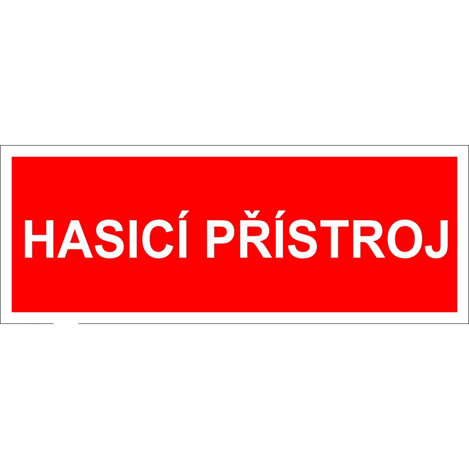 Tabulka FTL Hasicí přístroj 150 mm x 50 mm