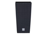 Prosperplast Květináč s vkladem Rato Square 20 cm, antracit