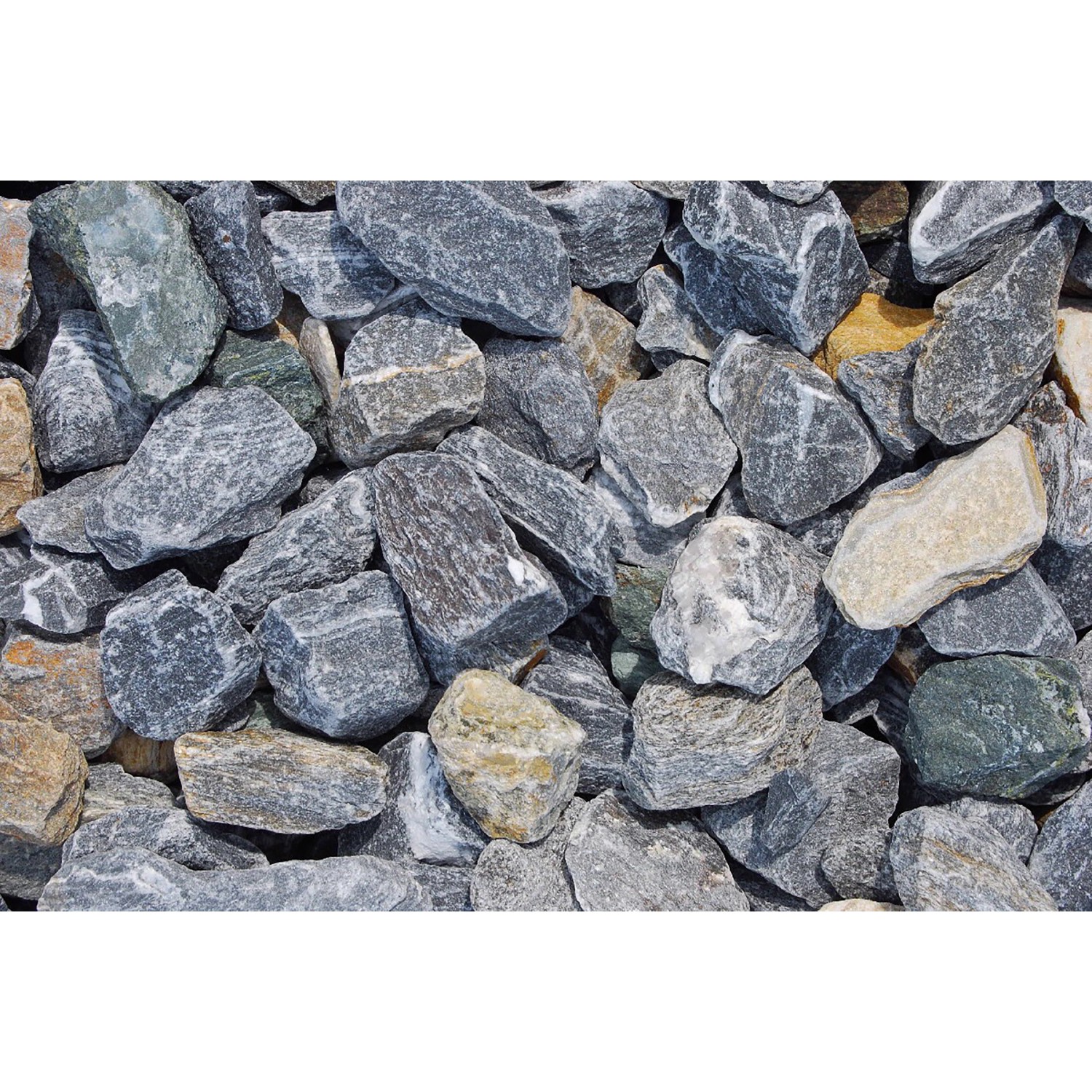 Mramorové kamenivo dunajská modř 25-50 mm 25 kg PE pytel