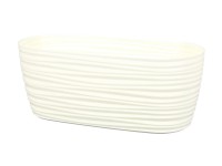 Truhlík na rostliny SAHARA PETIT plastový, 27 cm, béžový matný