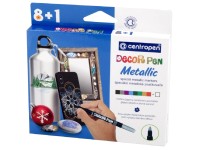 Centropen Značkovač Decorpen Metallic na různé materiály 8+1 ks