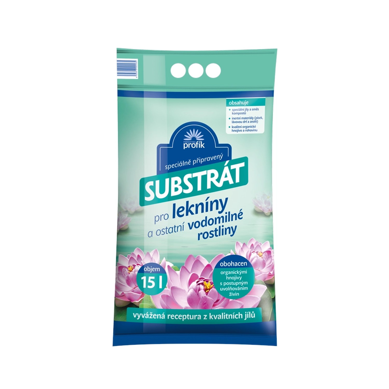 FORESTINA profík Substrát pro lekníny a ostatní vodomilné rostliny 15 l