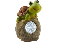LED solární kámen se želvou