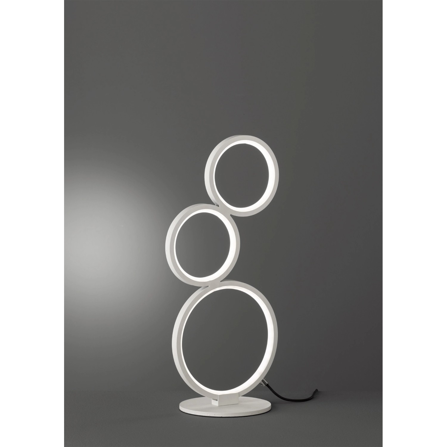 Trio Leuchten Stolní LED lampa Rondo bílá matná