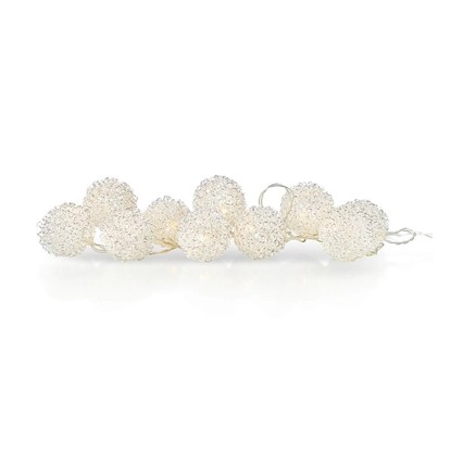 LED dekorativní řetěz se sněhovými koulemi