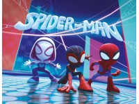 Komar Nástěnný obraz na rámu Spiderman Glowy Spideys 30 x 40 cm