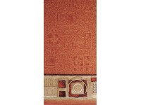 Koberec Jena 84, běhoun, oranžový, šířka 67 cm - metráž