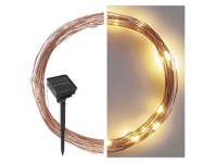 Anděl Přerov Solární světelný řetěz 120 x LED teplá bílá, IP44, měděný, 15 m