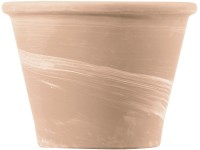 Deroma Terakotový květináč Vasum Duo White, pr. 21 x 16 cm